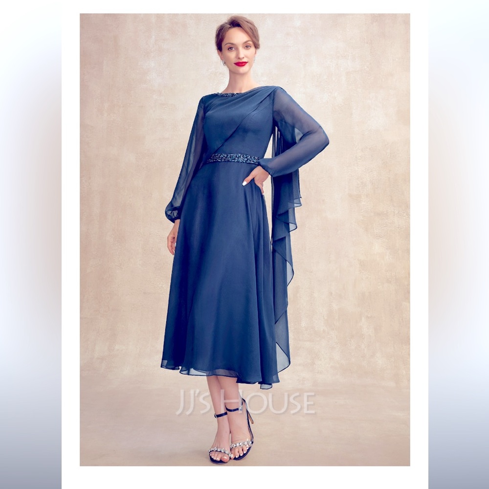 NWT JJ house chiffon dress